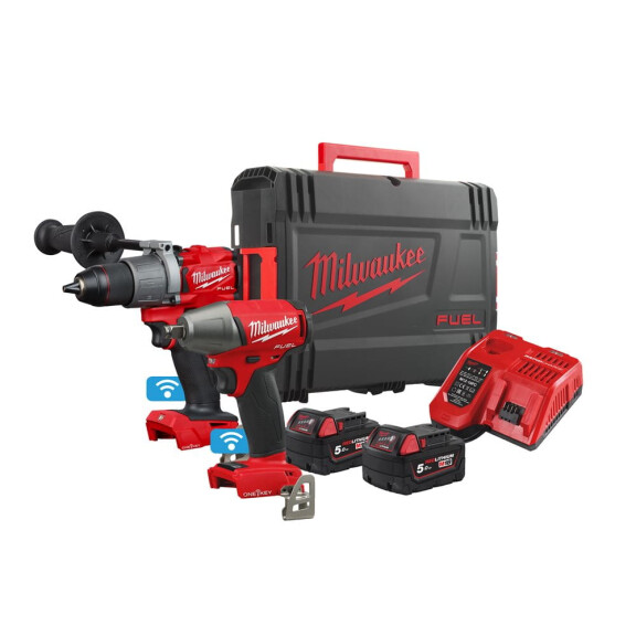 Zestaw narzędzi Milwaukee M18 ONEPP2B2-502X AKU 18V (2x 5.0 Ah) - 4933464595
