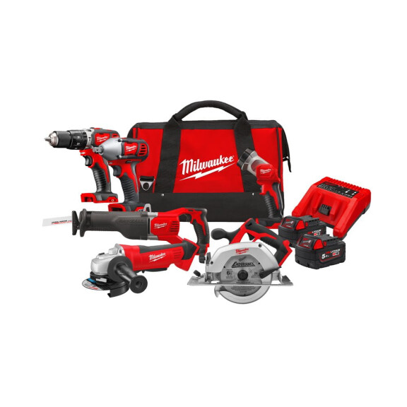 Zestaw narzędzi Milwaukee M18 PP6B-502B AKU 18V (2x 5.0 Ah) - 4933451038