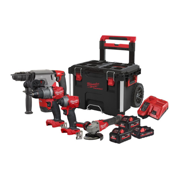Zestaw narzędzi Milwaukee M18 FPP4B2-553P AKU 18V (2x 5.5 + 3.0 Ah) - 4933479536