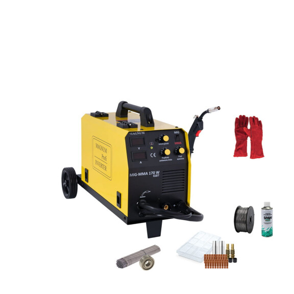Spawarka inwertorowa MIG/MAG Magnum MIG 170 W inwertorowa IGBT MMA - zestaw #1