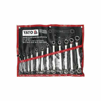 Klucze oczkowo-odgięte 6-32mm Yato YT-0252 / 12 elementów