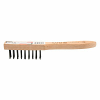 Szczotka druciana z drewnianą rękojeścią Yato YT-6359