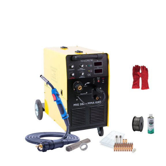 Spawarka inwertorowa MIG/MAG Magnum MIG 380 W IGBT MMA - zestaw #1