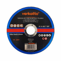 Tarcza do metalu 125x1mm VERKATTO VR-6003