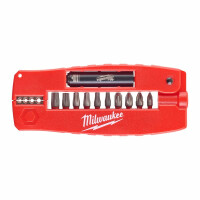 Zestaw bitów Milwaukee DRIVE GUIDE SHOCKWAVE / 12 elementów - 4932430910