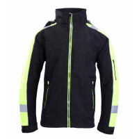 Bluza Polstar Benefit SOFTSHELL RIVAL czarny/seledyn OARS