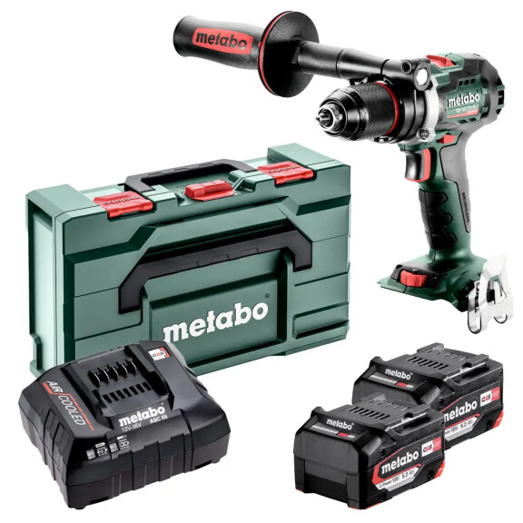 Wiertarko-wkrętarka Metabo BS 18 LTX BL I w walizce, z dwoma akumulatorami 5.2Ah i ładowarką - 602358650