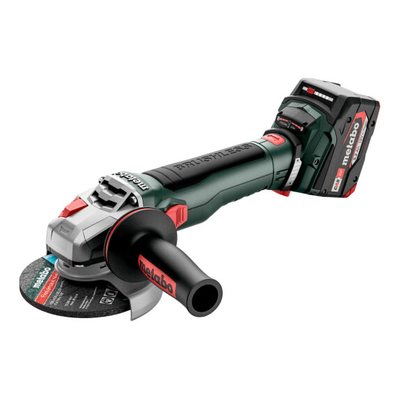 Szlifierka kątowa Metabo WB 18 LT BL 11-125 Q w walizce z ładowarką i 2 akumulatorami (5.2 Ah) 613054650