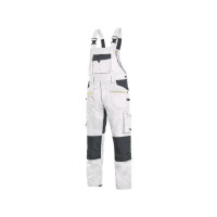Ogrodniczki Canis CXS STRETCH biało - szare - 1030-027