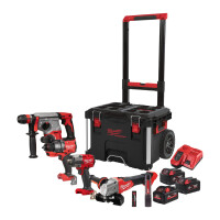 Zestaw elektronarzędzi Milwaukee M18 FPP4D-555T AKU (2x5.0 Ah + 1x5.5 Ah) - 4933492520