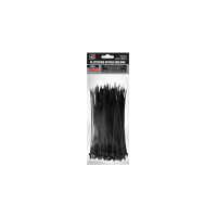 Plastikowa opaska kablowa MA Professional czarna 2,5 x 160mm 100 sztuk - 20-H04