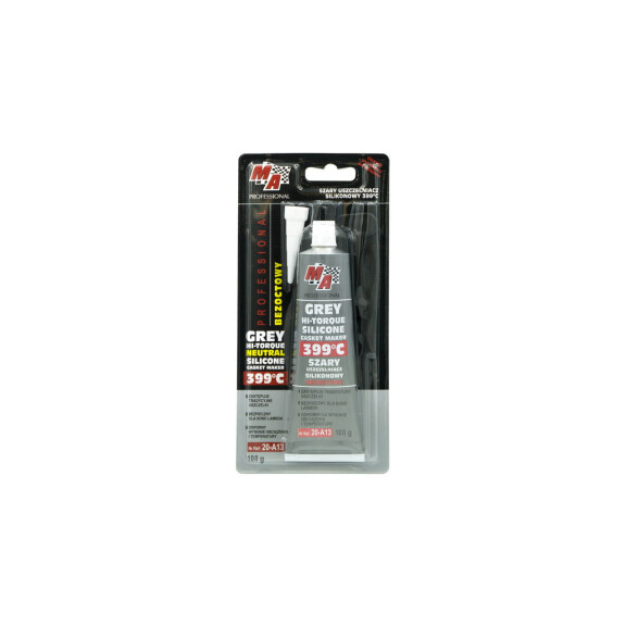 Uszczelniacz Silikonowy Szary 399°C-100g "bezoctowy" MA PROFESSIONAL - 20-A13