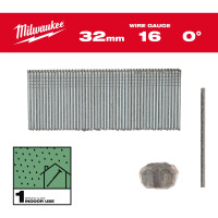Sztyfty Milwaukee 16G / 32 mm / 0° (5000 sztuk) - 4932498313