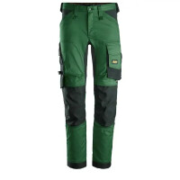 Spodnie robocze zielono-czarne stretch AllroundWork SNICKERS 6341