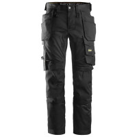 Spodnie robocze z workami kieszeniowymi czarne stretch AllroundWork SNICKERS 6241