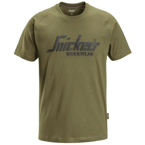 Koszulka T-Shirt z logo SNICKERS Khaki 2590