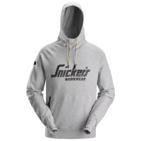 Bluza z kapturem logo SNICKERS szary - 2894