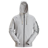 Bluza na suwak logo SNICKERS szary - 2895