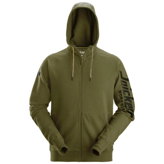 Bluza na suwak logo SNICKERS khaki - 2895