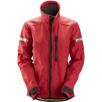 Kurtka softshell AllroundWork czerwona damska long SNICKERS 1207