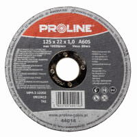 Tarcza do cięcia stali kwasowej T41 125x1.0 A60S PROLINE - 44014