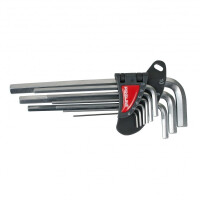 Zestaw kluczy imbusowych długich 9 sztuk 1.5-10mm CV PROLINE - 48319