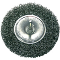 Szczotka tarczowa z drutu falowanego z trzpieniem 6mm FI=100mm PROLINE - 32430