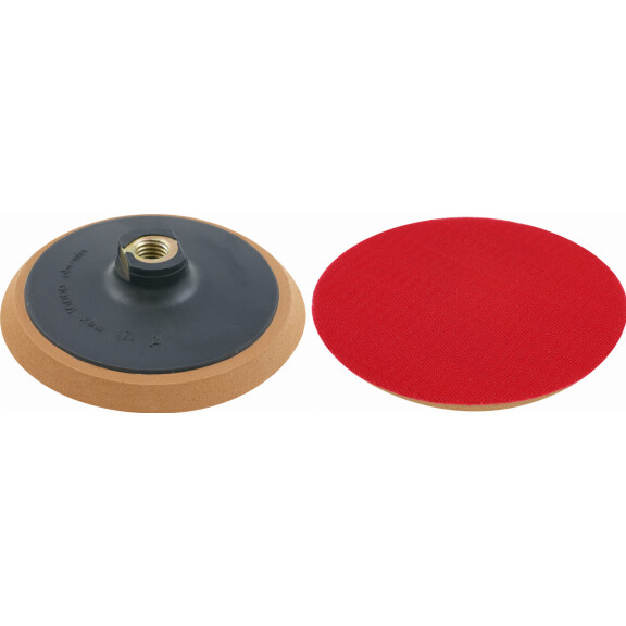 Dysk gumowy pogrubiany 125mm gwint M14 z rzepem PROLINE - 27038