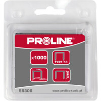 Zszywki hartowane typ A 53 L:12mm, 11.3x0.7mm, 1000 sztuk PROLINE - 55312