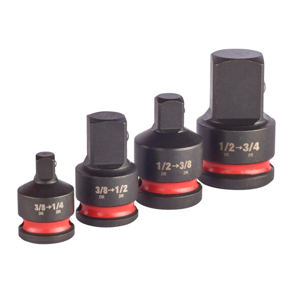 Zestaw adapterów udarowych 1/2" 4 elementy Milwaukee - 4932480356