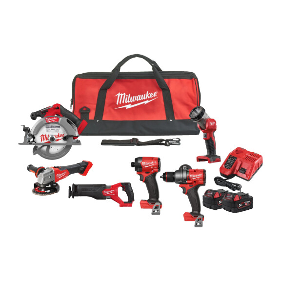 Zestaw elektronarzędzi Milwaukee M18 FPP6G3-502B AKU (2x5.0 Ah) - 4933498658