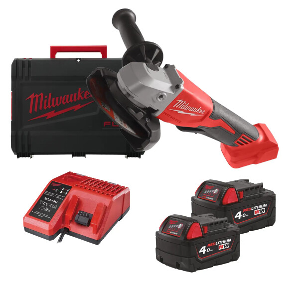 Szlifierka kątowa 125mm Milwaukee M18 BLSAG125XPD-402X AKU 18V (2x 4.0Ah) - 4933492646