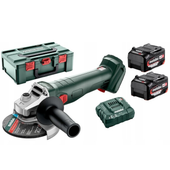 Szlifierka kątowa Metabo W 18 L 9-125 Q w walizce, z akumulatorami (2x5.2Ah) i ładowarką - 602249650