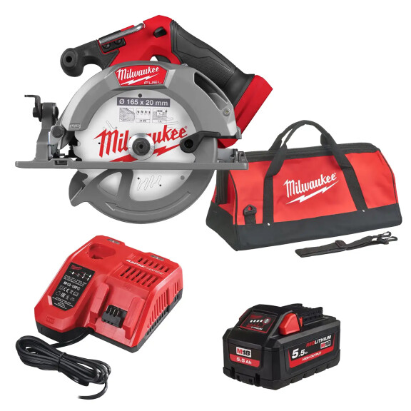 Pilarka tarczowa 165mm Milwaukee M18 FCS552-551X AKU 18V (1x 5.5Ah)