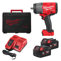 Klucz udarowy 1/2" Milwaukee M18 FHIW2F12-502X AKU 18V (2x 5.0Ah) - 4933492783
