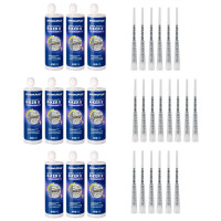 Atestowana kotwa chemiczna hybrydowa 400 ml zestaw 10 sztuk Rawlplug - R-KER-II-400