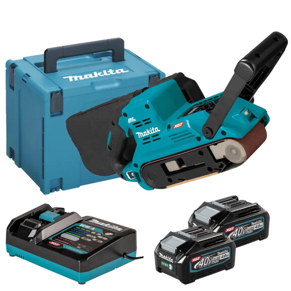 Szlifierka taśmowa 76mm Makita XGT BS001GM201 AKU 40V (2x 4.0Ah)