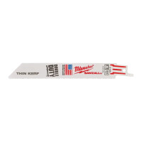 Brzeszczot szabla do metalu 150mm 24 TPI Milwaukee Thin Kerf - 48475186