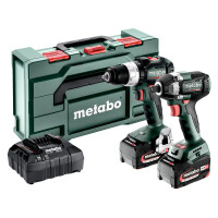 Zestaw elektronarzędzi Metabo Combo Set BS 18 LT BL+ SSW 18 LT 300 BL AKU 18V (2x 5.2Ah) - 685203000
