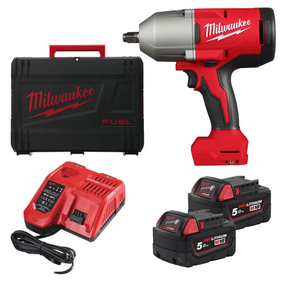 Klucz udarowy 1/2" 1085Nm Milwaukee M18 BLHIWF12-502X AKU 18V (2x 5.0Ah) - 4933498205