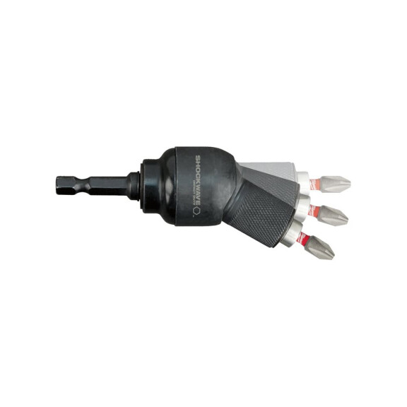 Nasadka kątowa udarowa 180Nm Milwaukee KNUCKLE + zestaw bitów - 4932459781