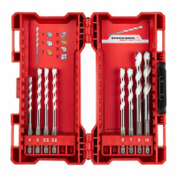 Zestaw wierteł uniwersalnych 4-10mm HEX Milwaukee / 8 elementów - 4932471113