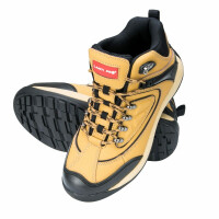 Buty robocze trzewiki ze skóry nubukowej miodowo-czarne Lahti Pro L30102