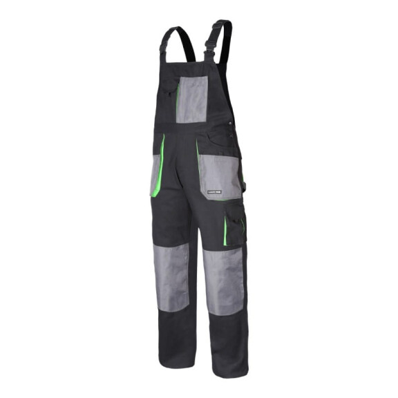 Spodnie robocze ogrodniczki czarno-zielone Lahti Pro L40606