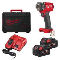 Klucz udarowy 1/2" 339Nm Milwaukee M18 FIW2P12-502X AKU 18V (2x 5.0 Ah) - 4933478447