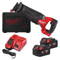 Piła szablasta Milwaukee M18 FSZ-502X AKU 18V (2x 5.0 Ah) - 4933478291