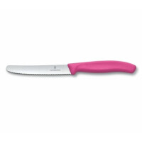 Nóż, Ostrze Ząbkowane,11 Cm, Różowy Victorinox - Victorinox