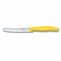 Nóż, Ostrze Ząbkowane,11 Cm, Żółty, Victorinox - Victorinox