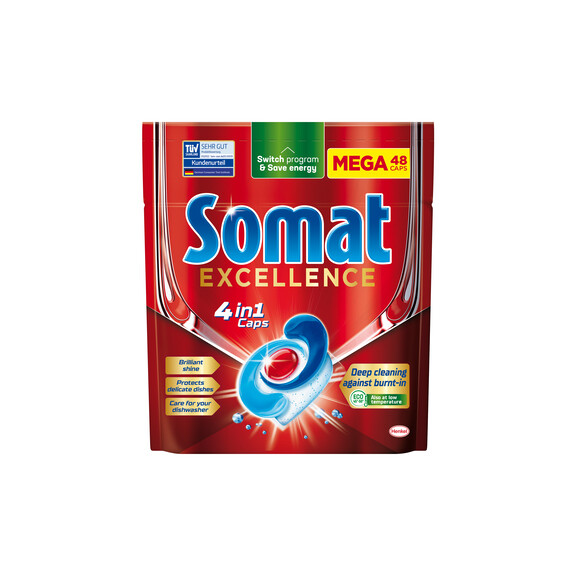 Somat Excellence 4W1 Tabletki Do Zmywarek 48 Sztuk - Somat