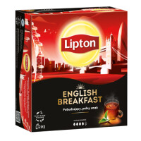 Lipton English Breakfast Herbata Czarna (92 Torebki) - LIPTON